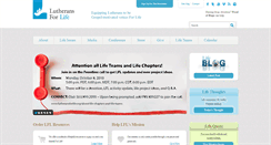 Desktop Screenshot of lutheransforlife.org